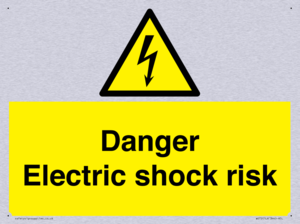 Danger Electric shock risk